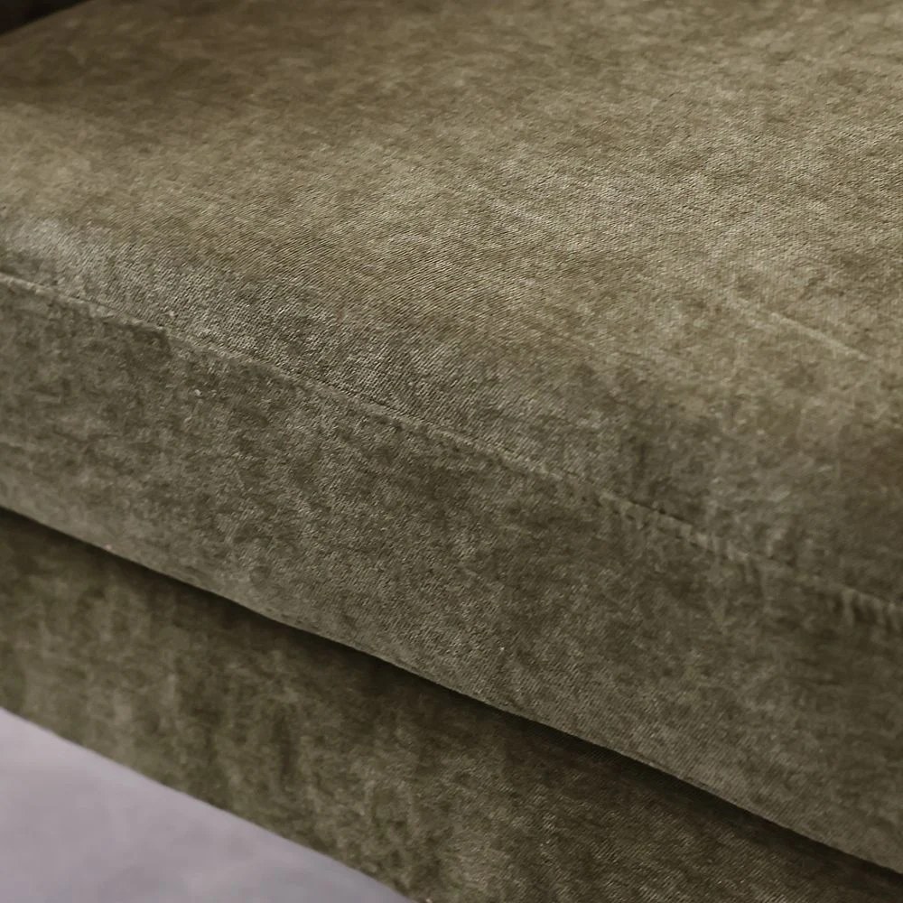 Benji 1 Seater Fabric Sofa - Green - Image 3
