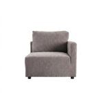 Benjo 1 Seater Right Arm Fabric Modular Sofa - Brown