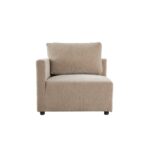 Benjo 1 Seater Left Arm Fabric Modular Sofa - Champange