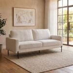 Benji 2-Seater Fabric Sofa - Beige - With 2-Year Warranty