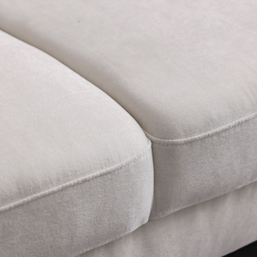 Benji 3-Seater Fabric Sofa - Beige - With 2-Year Warranty - Image 3