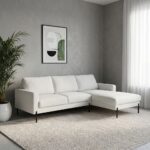 Brandon Fabric Right Corner Sofa - Beige