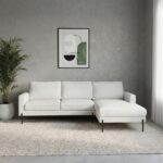Brandon Fabric Right Corner Sofa - Beige