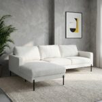 Brendon Fabric Left Corner Sofa - Beige
