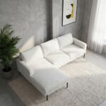 Brendon Fabric Left Corner Sofa - Beige