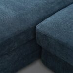 Darion 3-Seater Fabric Left Corner Sofa Bed with Storage - Blue - With 2-Year Warranty