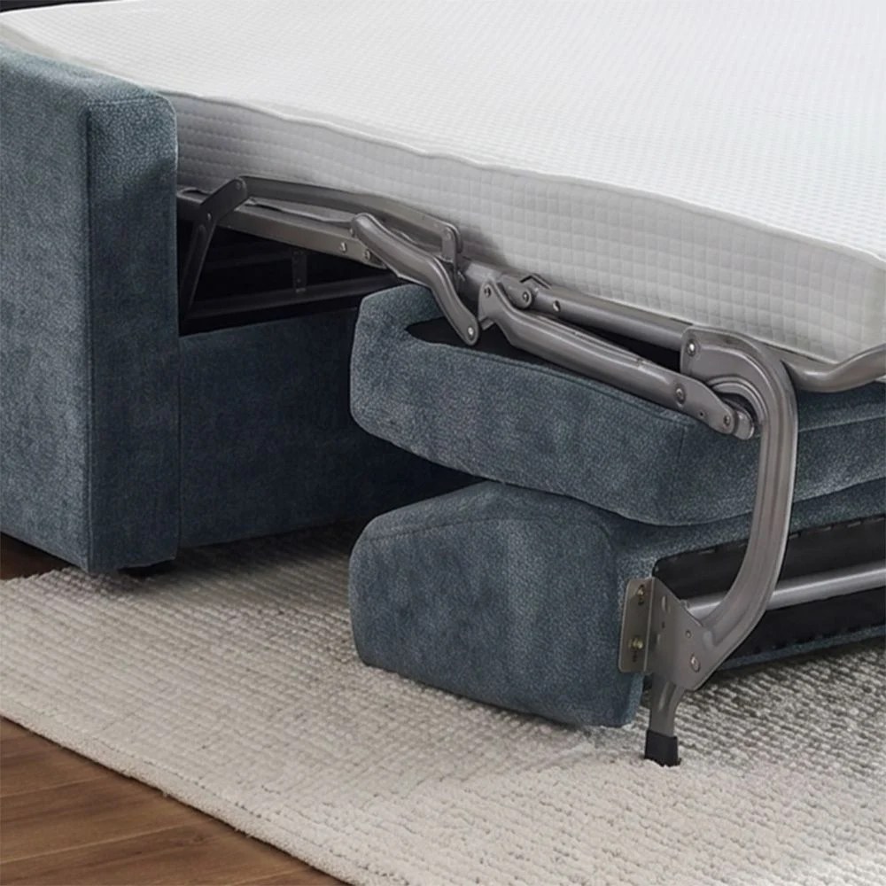 Darion Fabric Right Corner Sofa Bed With Storage - Blue - Image 5