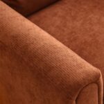Arjun 1 Seater Fabric Sofa - Rust