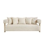 Corey 3+2+1+1 Seater Fabric Sofa Set- Light Brown