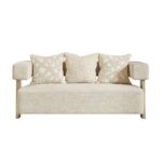 Corey 3+2+1+1 Seater Fabric Sofa Set- Light Brown