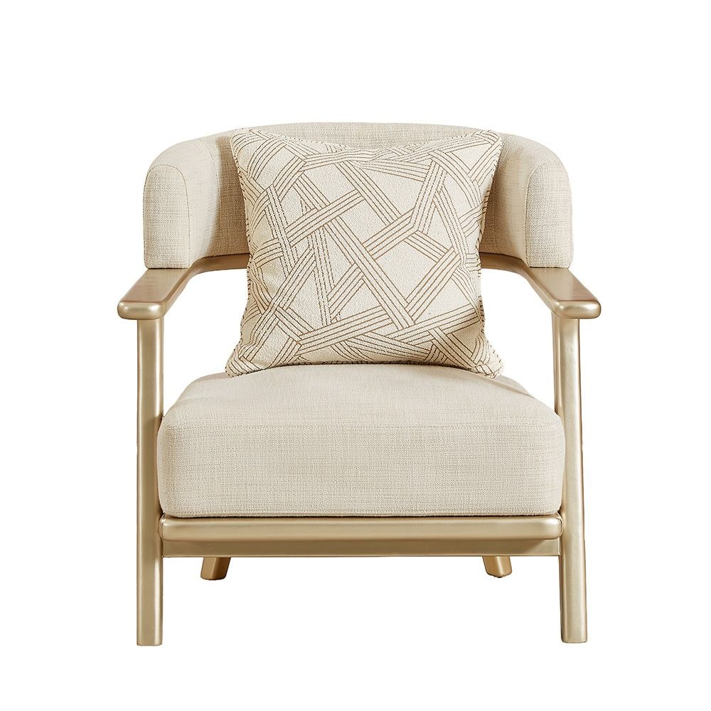 Corey 3+2+1+1 Seater Fabric Sofa Set- Light Brown - Image 5