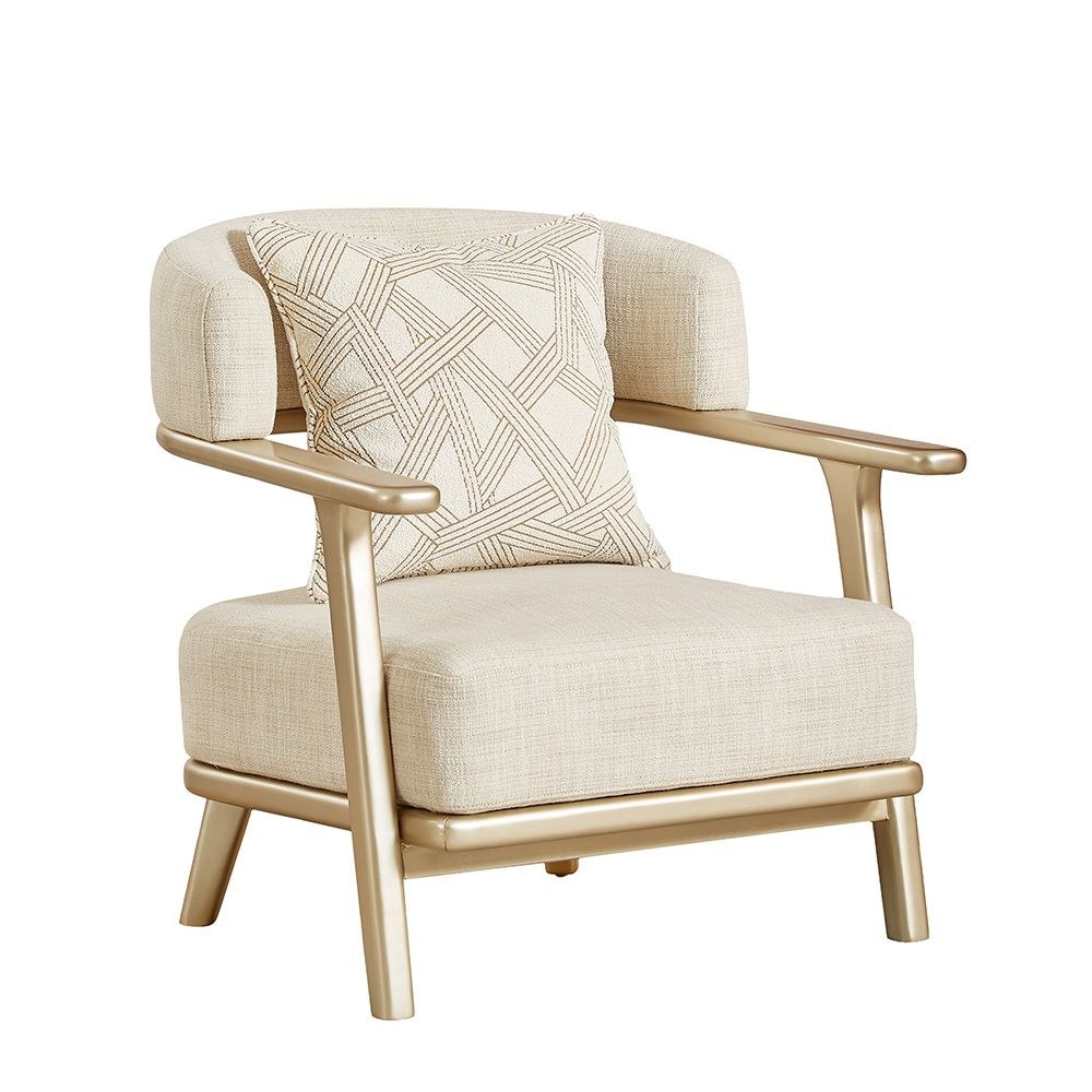 Corey 1 Seater Fabric Sofa - Light Brown - Image 4