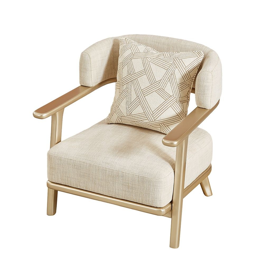 Corey 1 Seater Fabric Sofa - Light Brown - Image 5