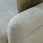 Draven 1 Seater Fabric Sofa - Light Brown