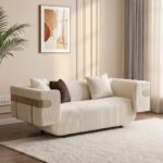 Dravena 4+3+2+1 Seater Fabric Sofa Set - Beige