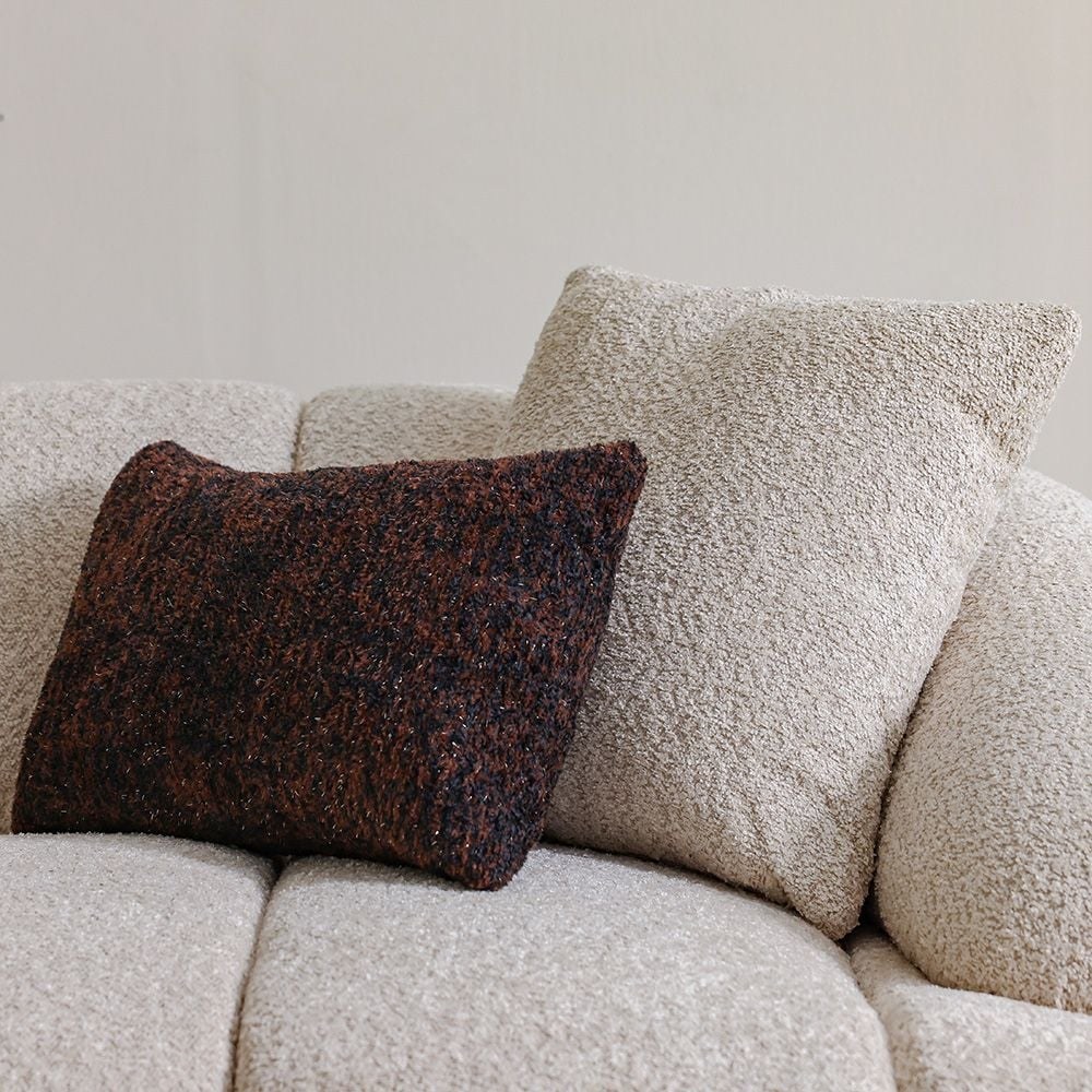 Demaris 4-Seater Fabric Sofa - Light Brown - With 2-Year Warranty - Image 4