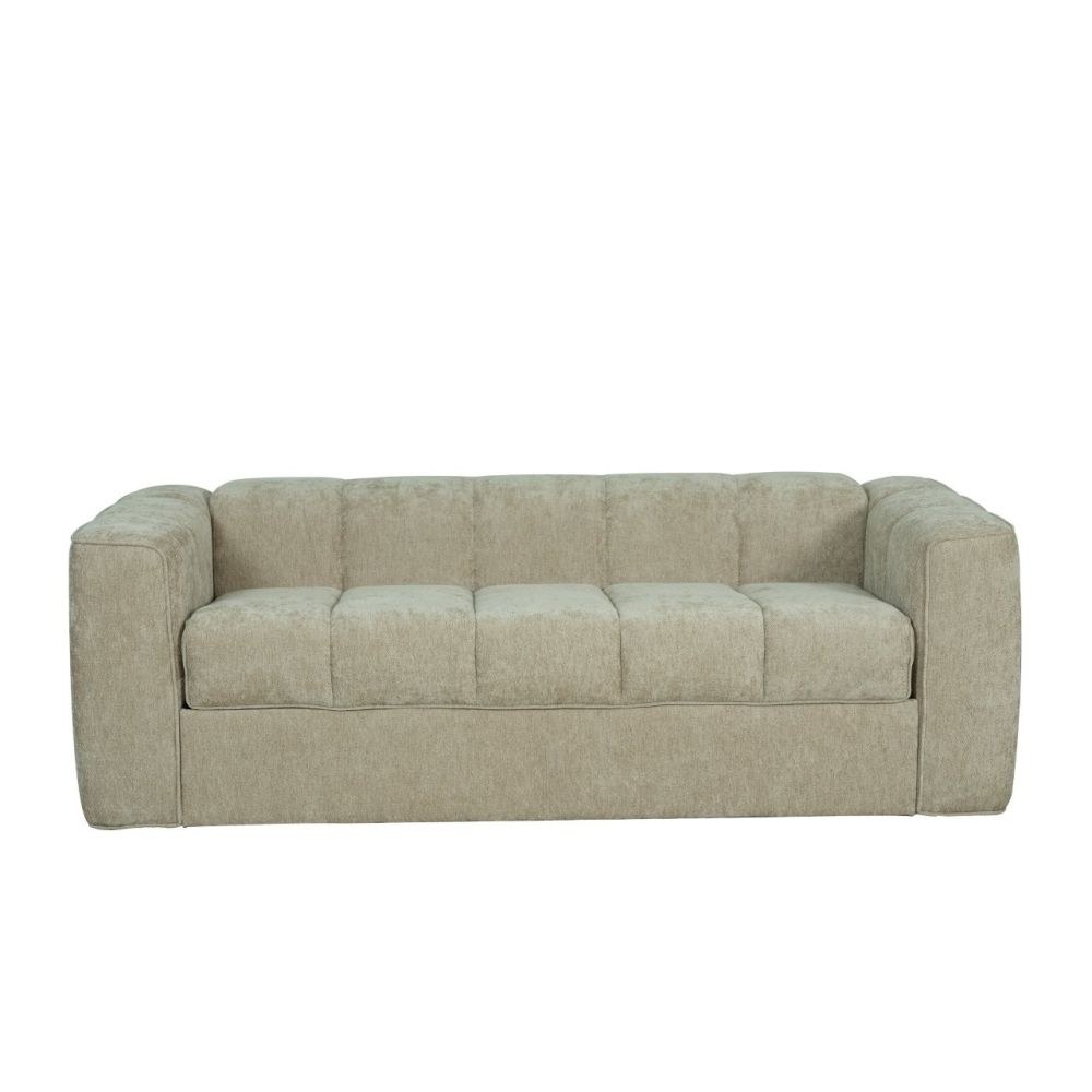 Amora 3-Seater Fabric Sofa Bed - Taupe - With 2-Year Warranty - Image 3