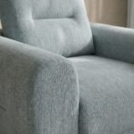 Branson 1 Seater Fabric Sofa - Light Blue