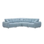 Branson Sectional Fabric Sofa - Light Blue