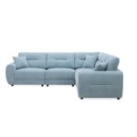Branson Sectional Fabric Sofa - Light Blue