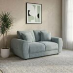 Branson 2 Seater Fabric Sofa - Light Blue