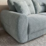 Branson 3 Seater Fabric Sofa - Light Blue