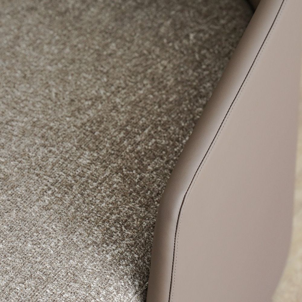 Madelle 1-Seater Fabric Sofa - Beige/Light Brown - With 2-Year Warranty - Image 3