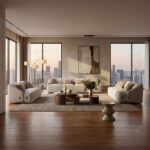 Mayla 4+3+2 Seater Fabric Sofa Set - Light Brown