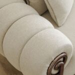 Corwin 3 Seater Fabric Sofa - Beige
