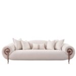 Corwin 3+1 Seater Fabric Sofa Set- Beige
