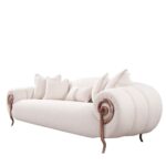 Corwin 3+1 Seater Fabric Sofa Set- Beige
