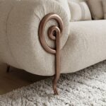 Corwin 3 Seater Fabric Sofa - Beige