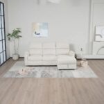Nuri 3-Seater Right Corner Recliner Sofa with Storage - Beige - With 2-Year Warranty