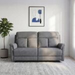 Yuvan 2-Seater Fabric Recliner - Grey - With 2-Year Warranty