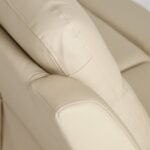 Oriel 2 Seater Half Leather Recliner With Console & Storage - Beige