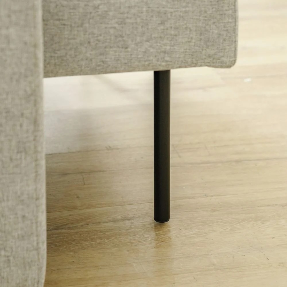 Alpha 2 Seater Fabric Sofabed-Grey - Image 4