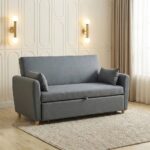 Alpha 2-Seater Fabric Sofa Bed