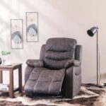 Adric 1 Seater Airleather Manual Recliner-Dark Brown