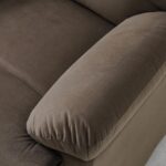V2 Benedict 1 Seater Fabric Recliner-Chocolate