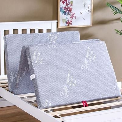 Houston Bamboo Foldable Foam Medium Firm Single Mattress-180x90x6 cm