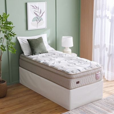 Gliter Visco Memory Foam & Latex Box Top Pocket Spring Single Mattress - 90x200x30 cm - With 25-Year Warranty - Image 5