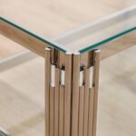 Naill Coffee Table-Stainless Steel