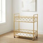 Esperanza L 76 x W 40 x H 82.8 cm 2 Tier Serving Trolley-1 Year Warranty