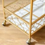 Esperanza L 76 x W 40 x H 82.8 cm 2 Tier Serving Trolley-1 Year Warranty