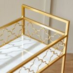 Esperanza L 76 x W 40 x H 82.8 cm 2 Tier Serving Trolley-1 Year Warranty