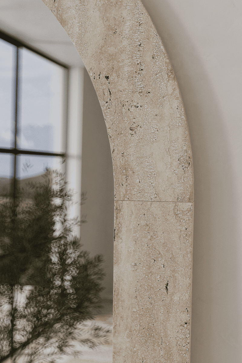 Travertine Arch Mirror - Image 2