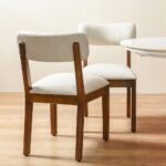 Camelle 1+10 Marble Top Dining Set - White / Brown