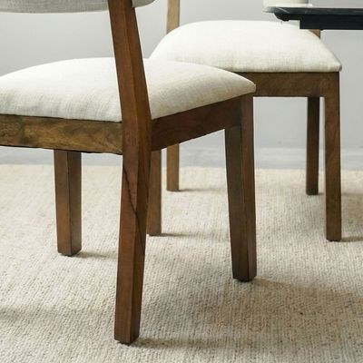 York 1+8-seater Marble Top Dining Set - Black/Walnut - With 2-Year Warranty - Image 3