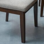 Clarisse 1+12 Wooden Dining Set Walnut/Beige