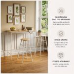 Paloz 1+2-Seater High Table Set - Sonoma Oak/White - With 2-Year Warranty